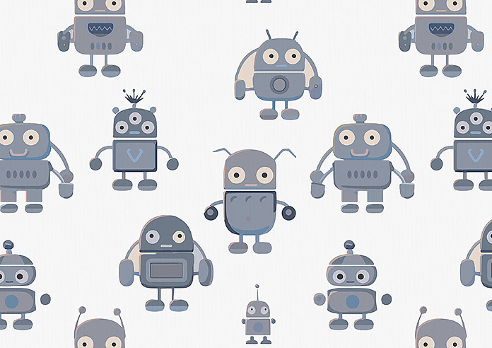 Robo Town, Cyborg Grey - Made to Measure Curtains - Image 8